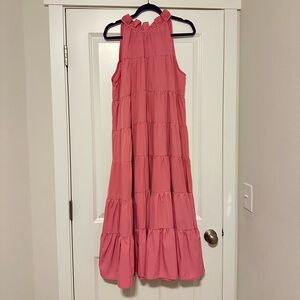 Pink Tiered Dress